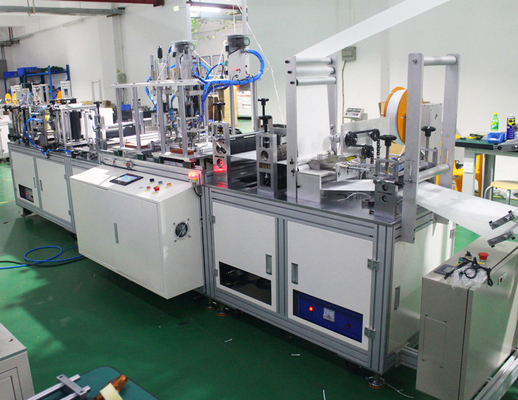 Ultrasonic 10KW Face Mask Making Machine , Multifunctional Mask Production Line