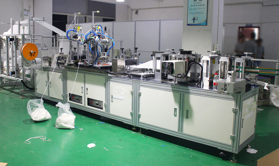 Ultrasonic 10KW Face Mask Making Machine , Multifunctional Mask Production Line