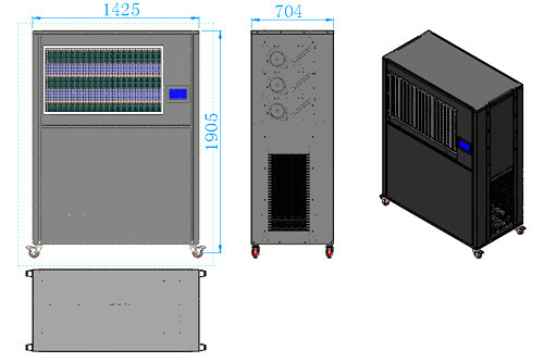 Cabinet Type Frequency Conversion Factory Air Conditioner 2 3 5 6 8 9 10P 18-25C±1C