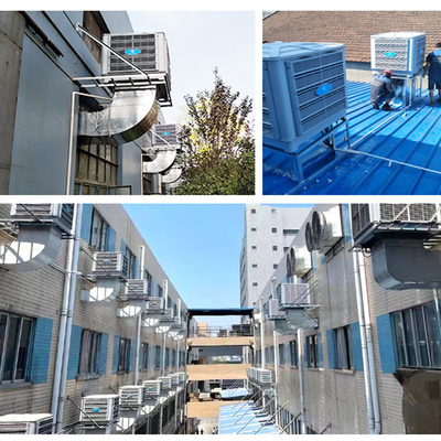 Industry Factory Window Vertical Air Conditioners Sound Level 82.5 DB Air Volume 20000 M3/H