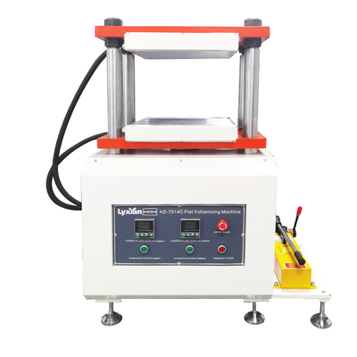 Rubber Press Flat Vulcanizing Plate Machine Manual Type Press Rubber Heating Pressing Machine Capacity 20t