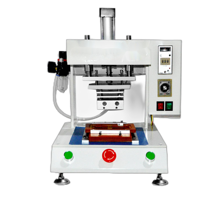 Small Mold Hot Press Machine Equipment For PVC Hard Rubber RT~300°C Working Temperature Accuracy ± 3.5℃