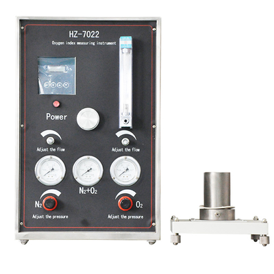 Oxygen Index Tester Equipment For Rubber And Plastic Astm D2863 Test Standard 2.5 Grade Pressure Gauge Accuracy