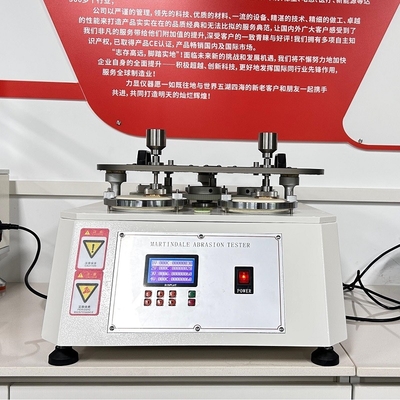 Textile Test Equipment 4 Station Martindale Abrasion Test Equipment ISO12947 Effective Friction Diameter Of A Type 200g Friction Head