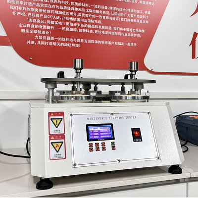 Textile Test Equipment 4 Station Martindale Abrasion Test Equipment ISO12947 Effective Friction Diameter Of A Type 200g Friction Head