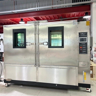 Stainless Steel Walk-in Packaging Box Water-cooled Temperature Humidity Test Chamber Equipment For Package Frequency Conversion Save Energy Type cooling time About 0.7℃~1.0℃/min